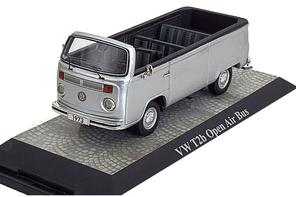 VW VOLKSWAGEN T2B OPEN AIR BUS 1973 SILVER