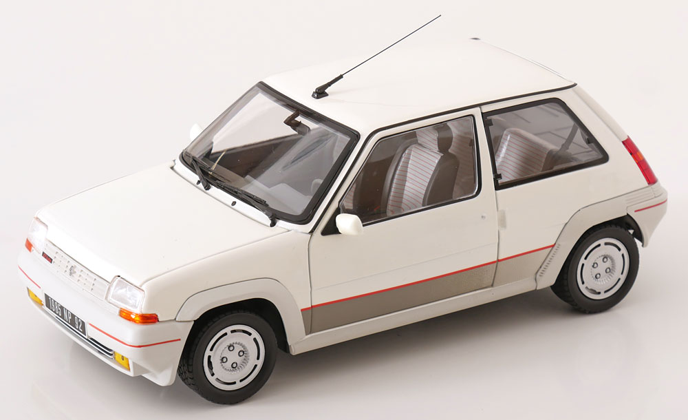 RENAULT 5 GT TURBO 1985 WHITEMETALLIC
