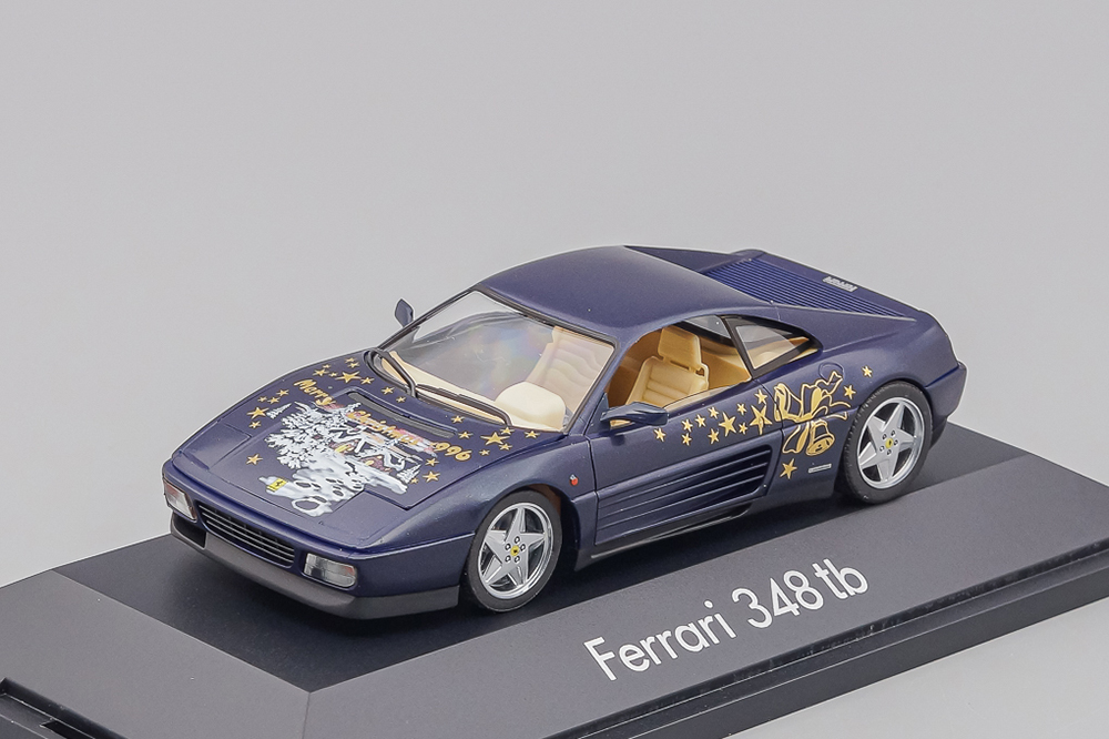 FERRARI 348 TB MERRY CHRISTMAS 1996, BLUE METALLIC
