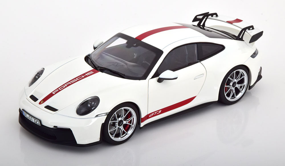 PORSCHE 911 (992) GT3 2021 WHITE RED