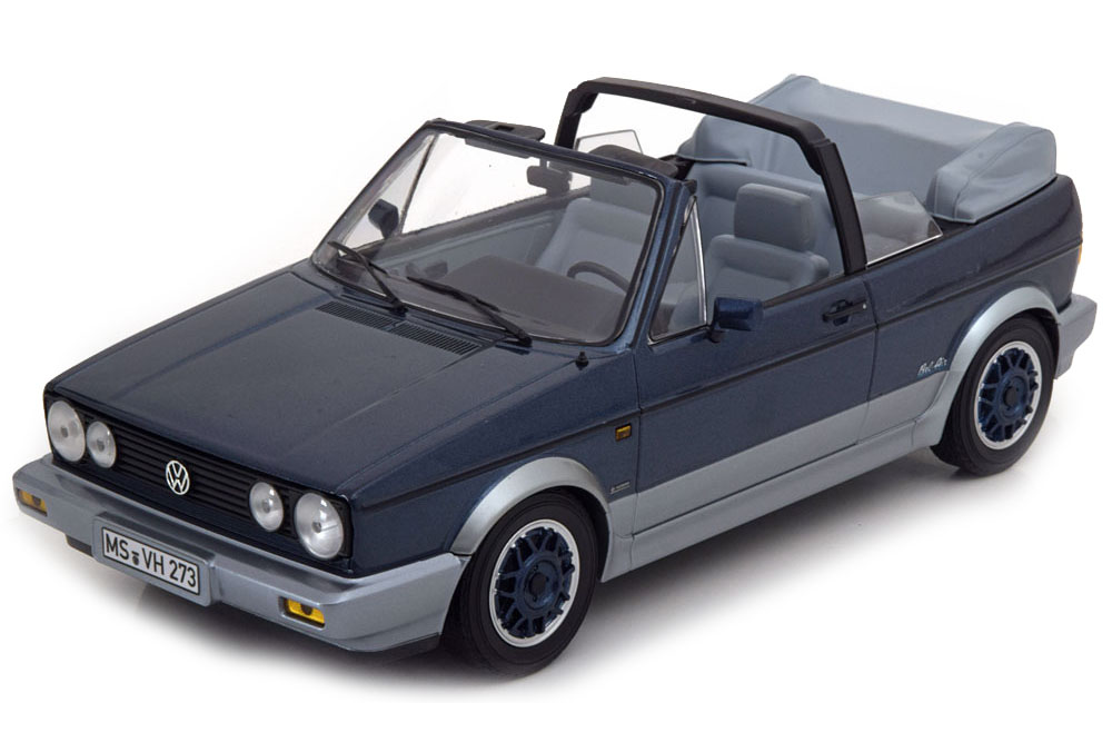 VW VOLKSWAGEN GOLF I CABRIOLET BEL AIR 1992 BLUE METALLIC