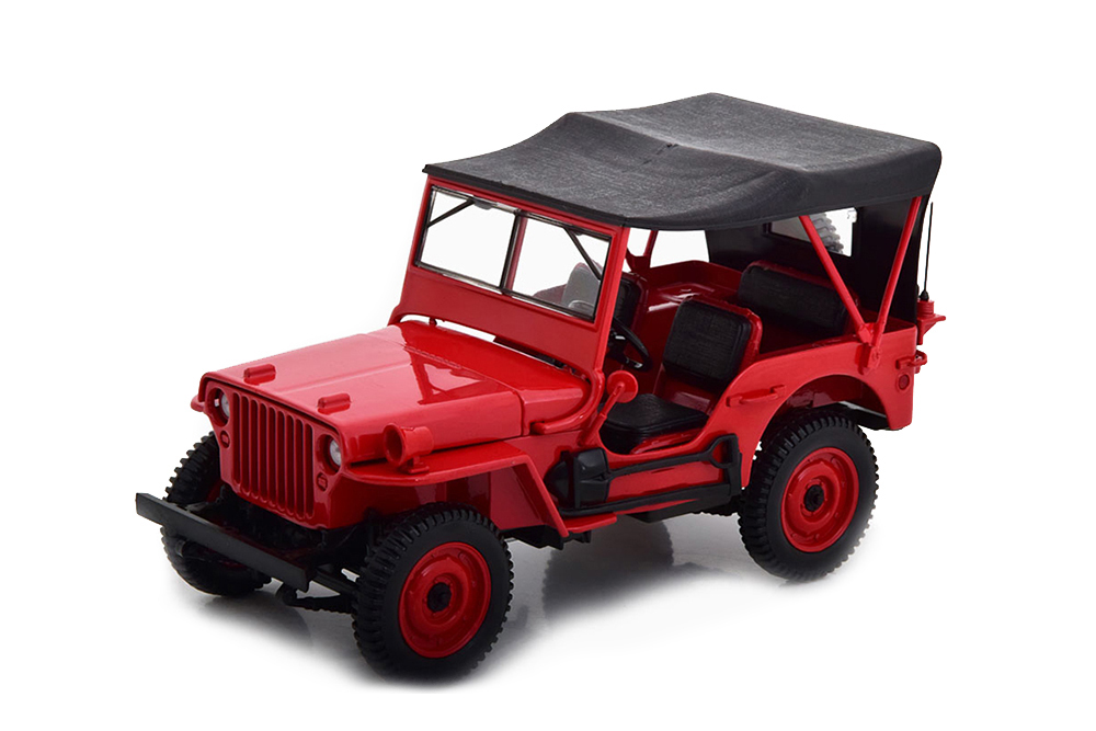 JEEP WILLIS 4x4 WITH TENT 1942 RED