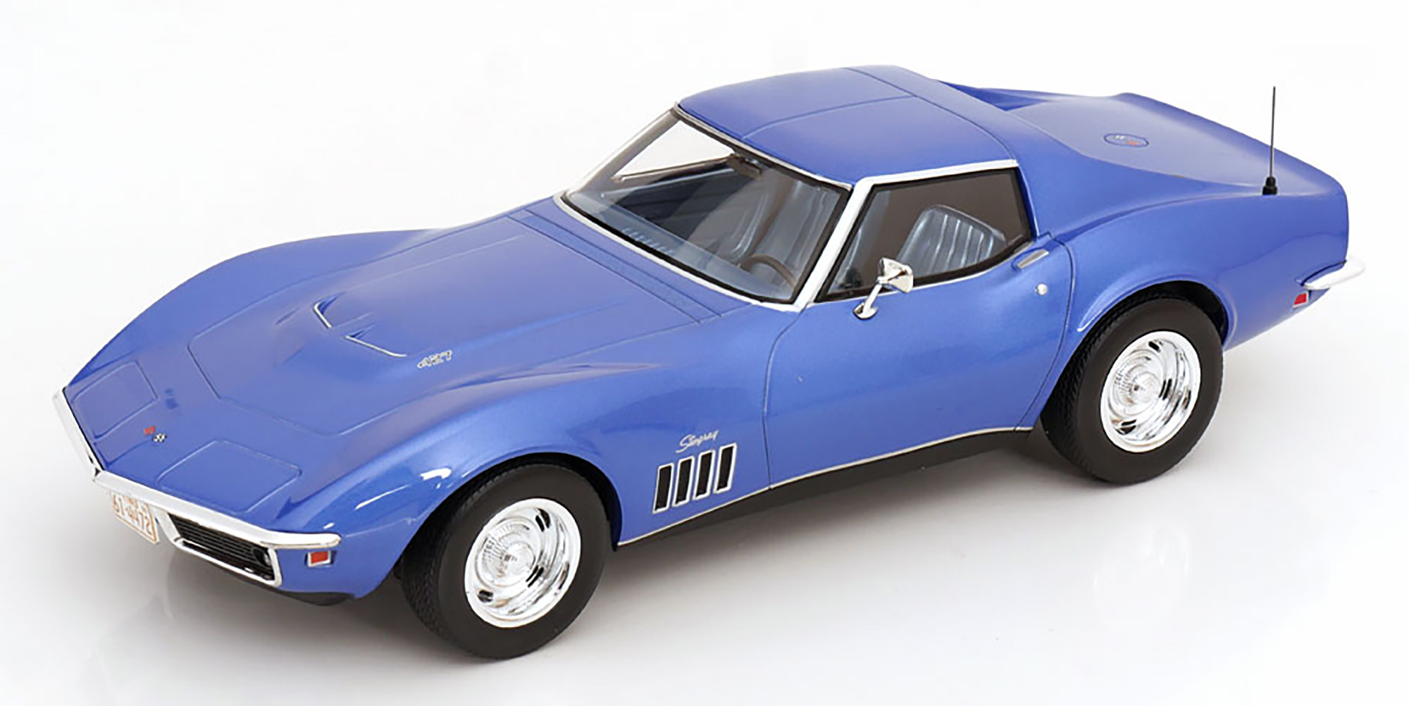 CHEVROLET CORVETTE C2 COUPE 1969 BLUE METALLIC / ШЕВРОЛЕ КОРВЕТ C2 КУПЕ СИНИЙ МЕТАЛЛИК