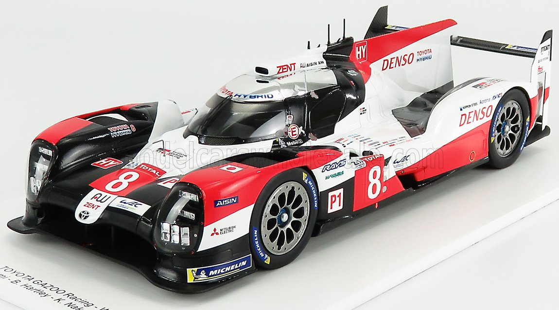 TOYOTA TS050 2.4L HYBRID TURBO V6 TEAM TOYOTA GAZOO RACING N8 WINNER 24H LE MANS (2020) S.BUEMI - B.HARTLEY - K.NAKAJIMA , RED WHITE