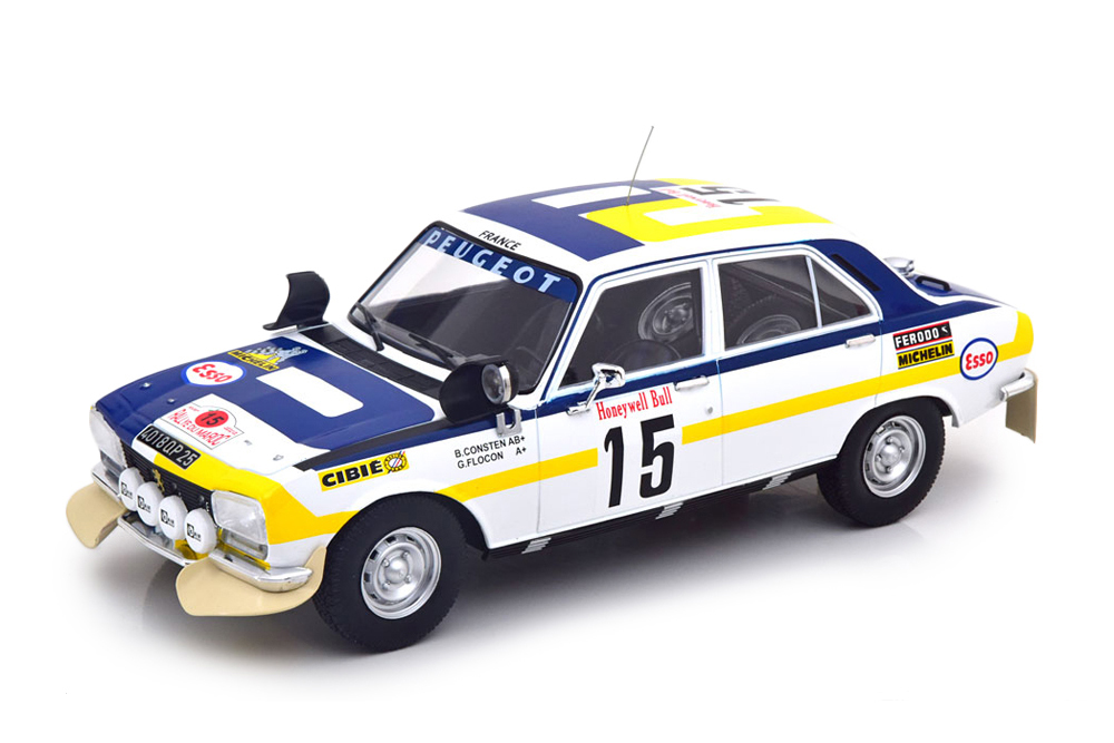 PEUGEOT 504 TI #15 CONSTEN/FLOCON 2-TH PLACE RALLY MAROKKO 1975