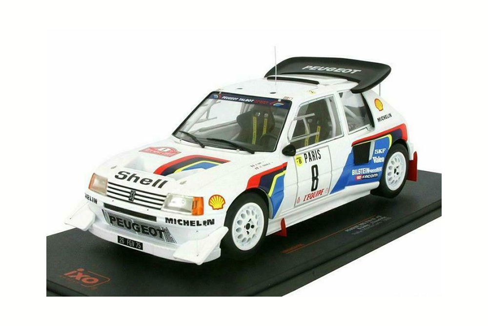 PEUGEOT 205 T16 Evo 2 #8 B.Saby/Fauchille Rally Monte Carlo 1986