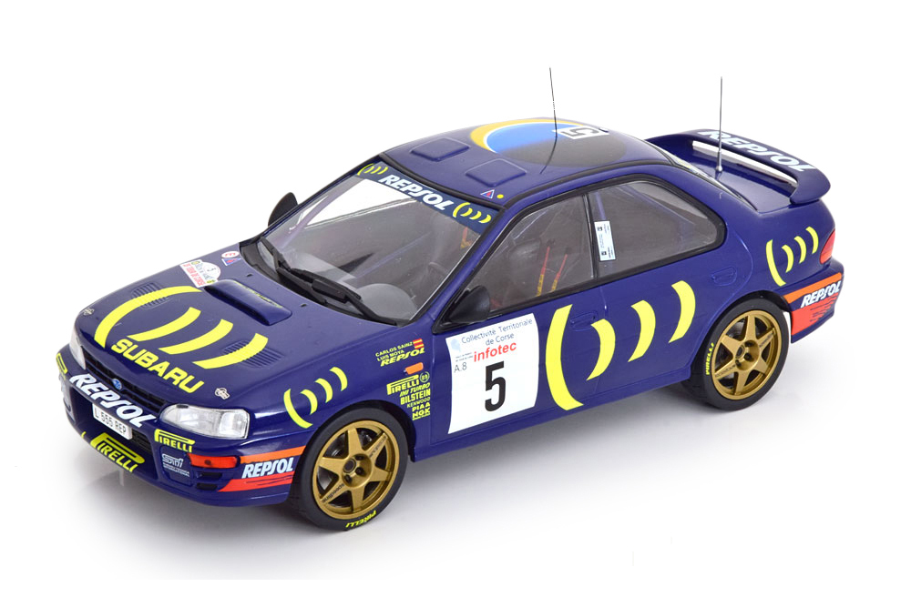 SUBARU IMPREZA 555 #5 SAINZ/LMOYA 4 МЕСТО RALLY TOUR DE CORSE 1995