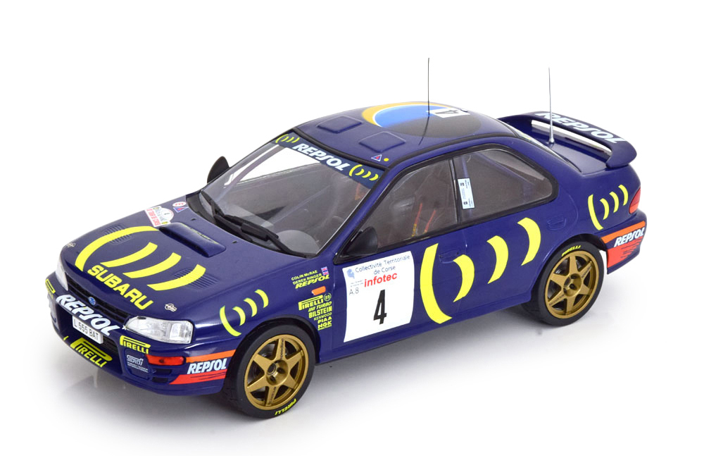 SUBARU IMPREZA 555 #4 MCRAE/RINGER 5 МЕСТО RALLY TOUR DE CORSE ЧЕМПИОН МИРА 1995