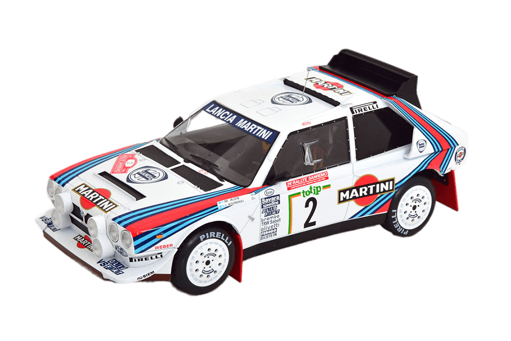 LANCIA DELTA S4 #2 MARTINI LANCIA ALEN/KIVIMÄKI (С ЛЮСТРОЙ) ПОБЕДИТЕЛЬ RALLY SAN REMO 1986