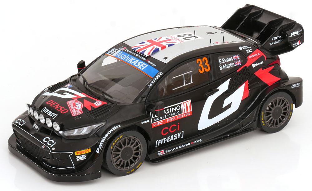 TOYOTA GR YARIS RALLY1 HYBRID #33 "TOYOTA GAZOO RACING WRT" EVANS/MARTIN RALLY 3 МЕСТО RALLY MONTE CARLO 2024