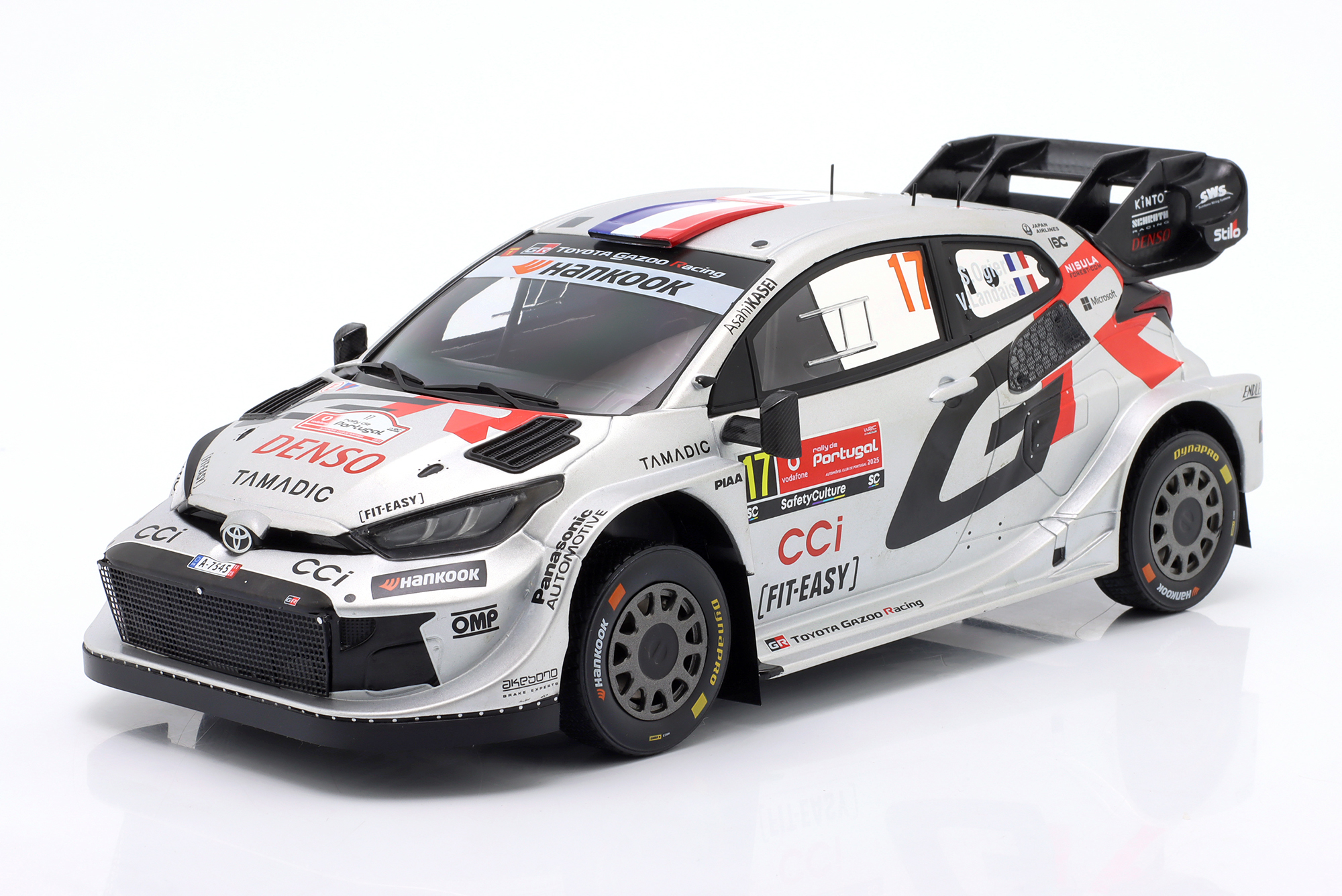 TOYOTA GR YARIS RALLY1 #17 WINNER RALLYE PORTUGAL WRC CHAMPION 2025 OGIER, LANDAIS / ТОЙОТА ГР ЯРИС RALLY1 ПОБЕДИТЕЛЬ РАЛЛИ ПОРТУГАЛ ЧЕМПИОН ОЖЬЕ ЛАНДАЙС
