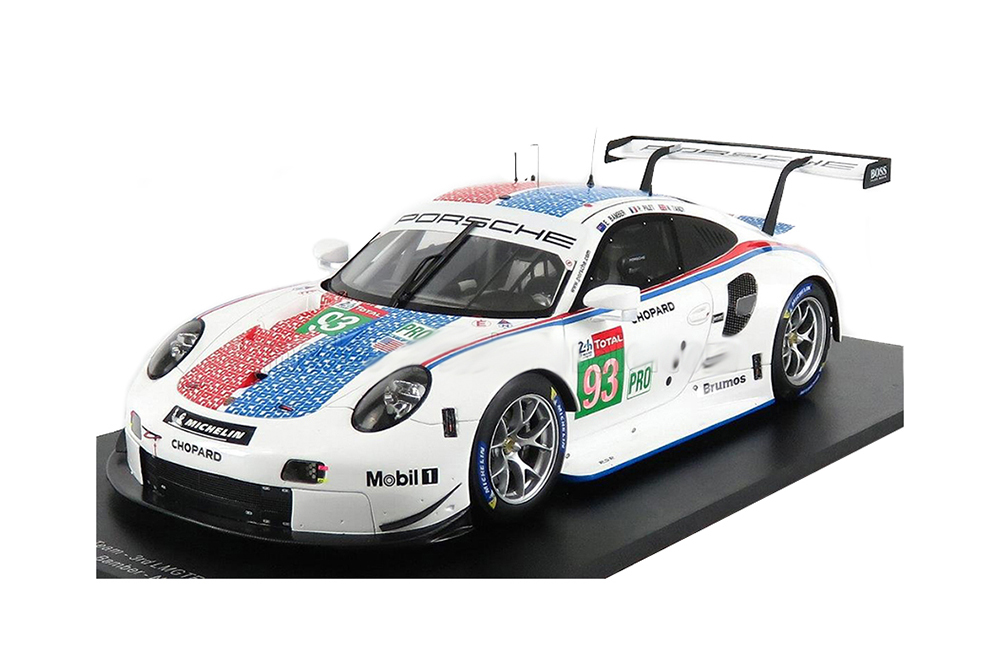 PORSCHE 911 991 RSR 4.0- FLAT-6 TEAM PORSCHE GT N 93 24H LE MANS (2019) N.TANDY - E.BAMBER - P.PILET, WHITE