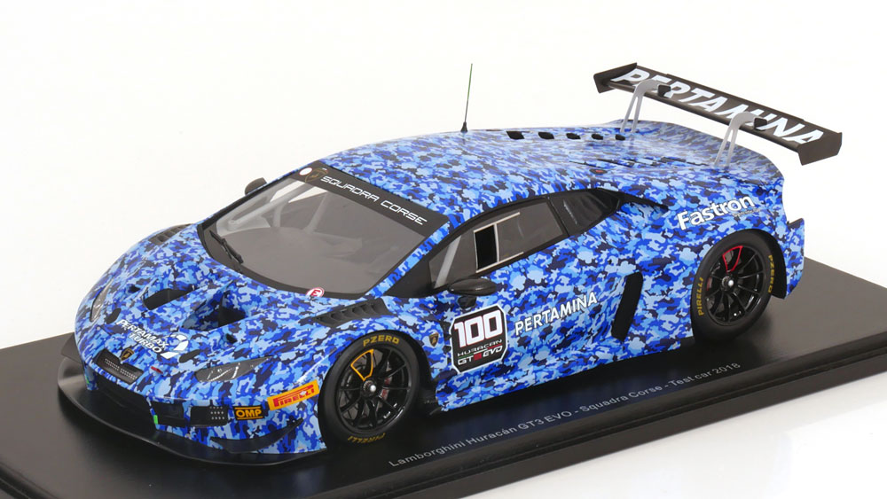 LAMBORGHINI HURACAN GT3 EVO NO 100 SQUADRA CORSE TEST CAR 2018