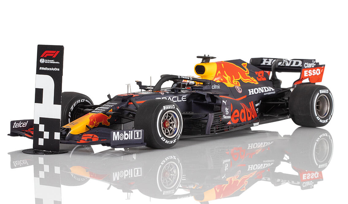 RED BULL HONDA RB16B WINNER GP MONACO WORLD CHAMPION VERSTAPPEN 2021 RED / РЕД БУЛЛ ХОНДА МАКС ФЕРСТАППЕН ЧЕМПИОН МИРА 2021 ГРАНПРИ МОНАКО