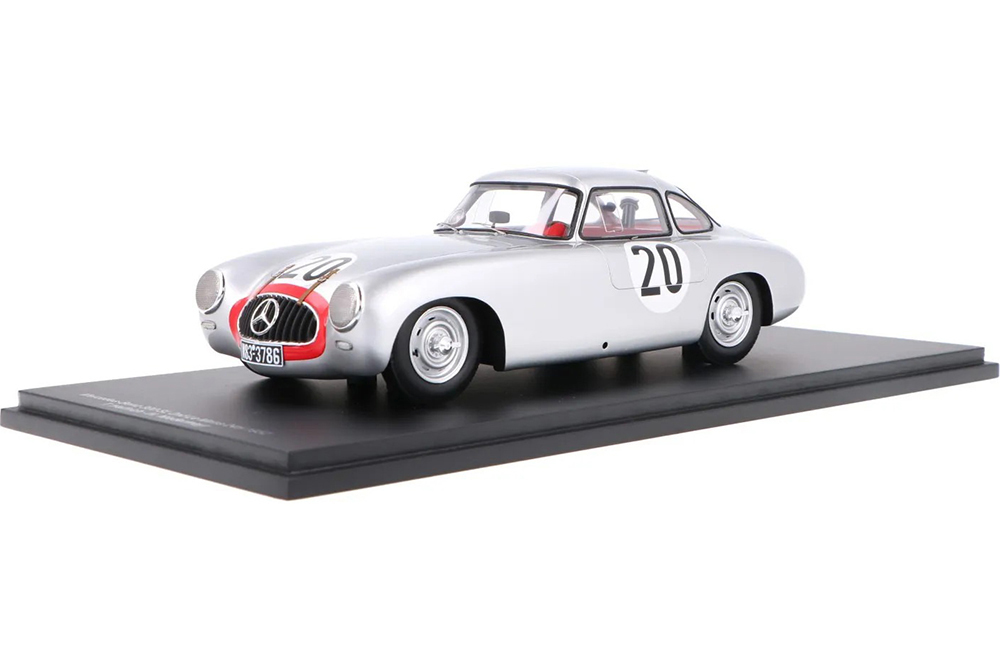 MERCEDES-BENZ 300SL 3.0L S6 TEAM DAIMLER-BENZ A.G. N 20 2ND 24H LE MANS (1952) T.HELFRICH - N.NIEDERMAYER, SILVER