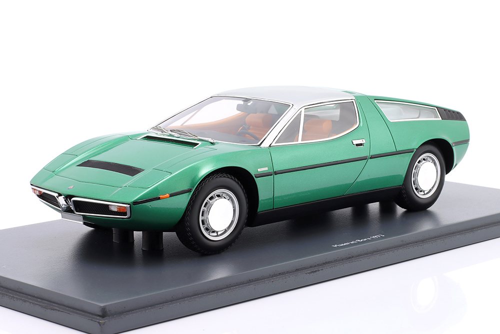 MASERATI BORAYEAR 1973 LIGHT GREEN METALLIC / МАЗЕРАТИ БОРАЙИР СВЕТЛЫЙ ЗЕЛЕНЫЙ МЕТАЛЛИК СВЕТЛО