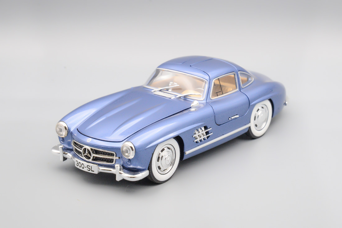 MERCEDES-BENZ W198 300SL GULLWING, СИНИЙ, 21 СМ