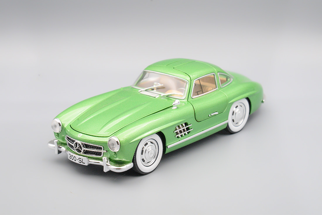 MERCEDES-BENZ W198 300SL GULLWING, ЗЕЛЁНЫЙ, 21 СМ