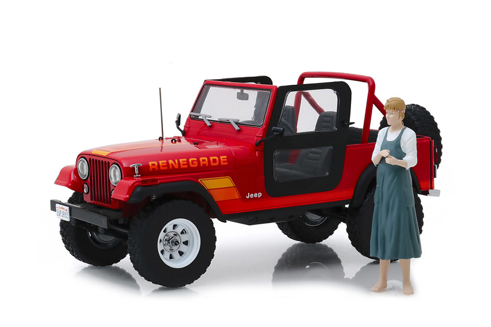 JEEP CJ-7 RENEGADE 4Х4 1983 RED | ДЖИП РЕНЕГАД С ФИГУРКОЙ САРЫ КОННОР 1983 (ИЗ К/Ф ТЕРМИНАТОР)
