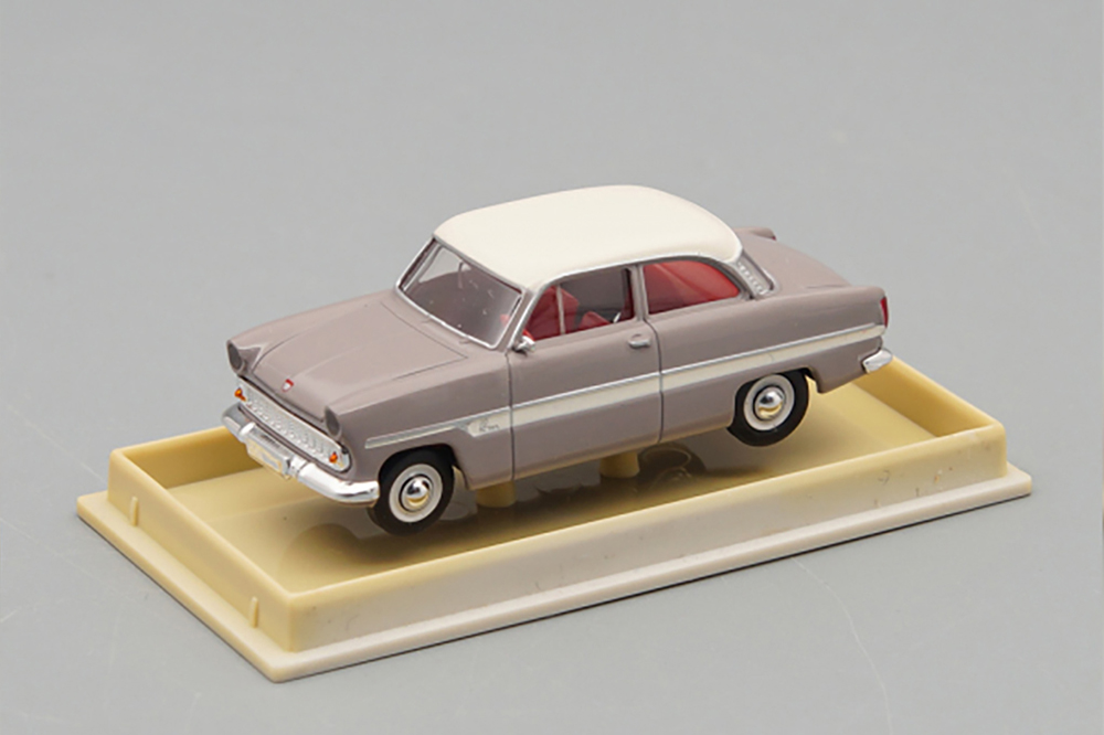 FORD TAUNUS 12M, GRAY / WHITE (ДЛИНА МОДЕЛИ 3-5 СМ)