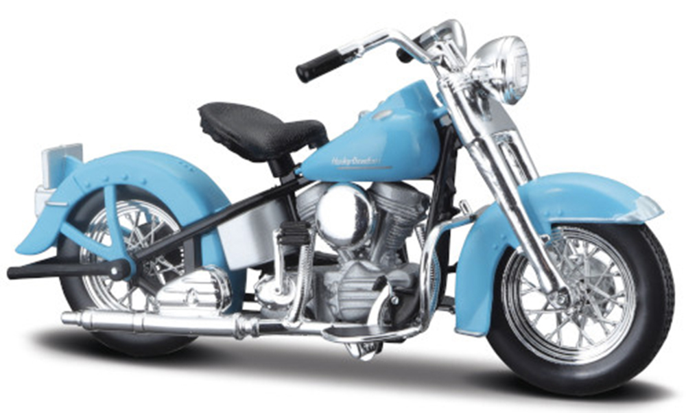 HARLEY DAVIDSON 74FL HYDRA GLIDE 1953, LIGHT BLUE