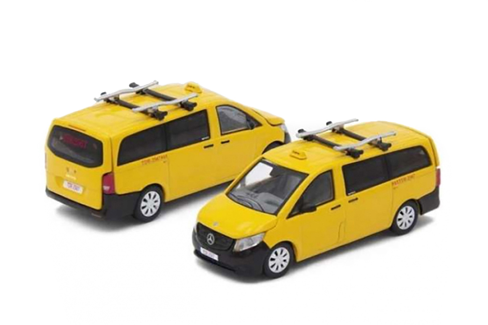 MERCEDES BENZ VITO TAIWAN TAXI 2020 WHITE (ДЛИНА МОДЕЛИ 6-10 СМ)