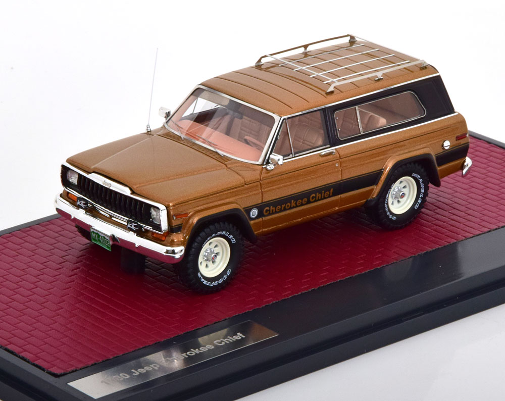 JEEP CHEROKEE CHIEF 1980 BROWN-METALLIC BLACK