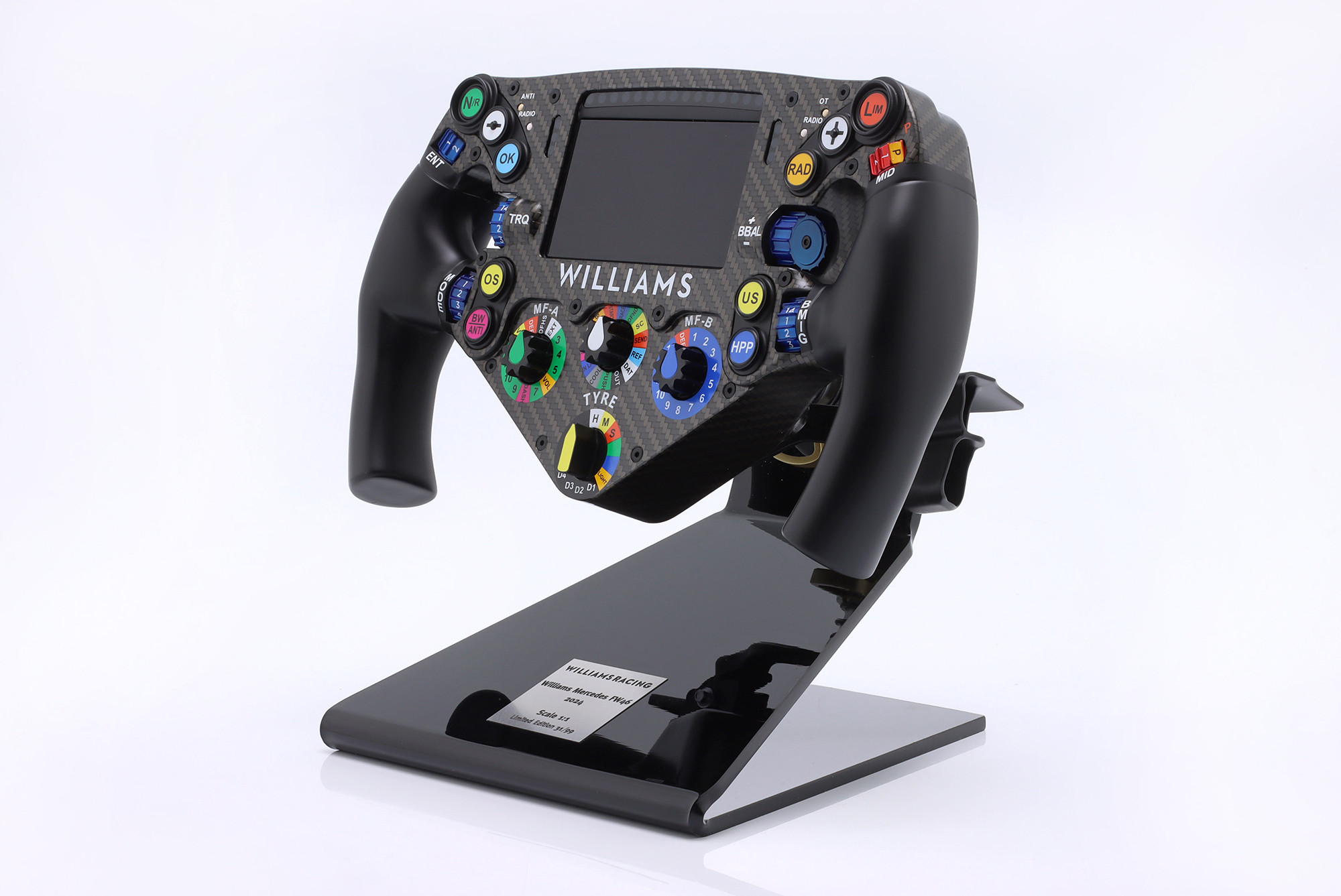 WILLIAMS FW46 #23 FORMULA 1 2024 STEERING WHEEL ALEX ALBON / ВИЛЬЯМС FW46 ФОРМУЛА-1 РУЛЬ АЛЕКС АЛБОН