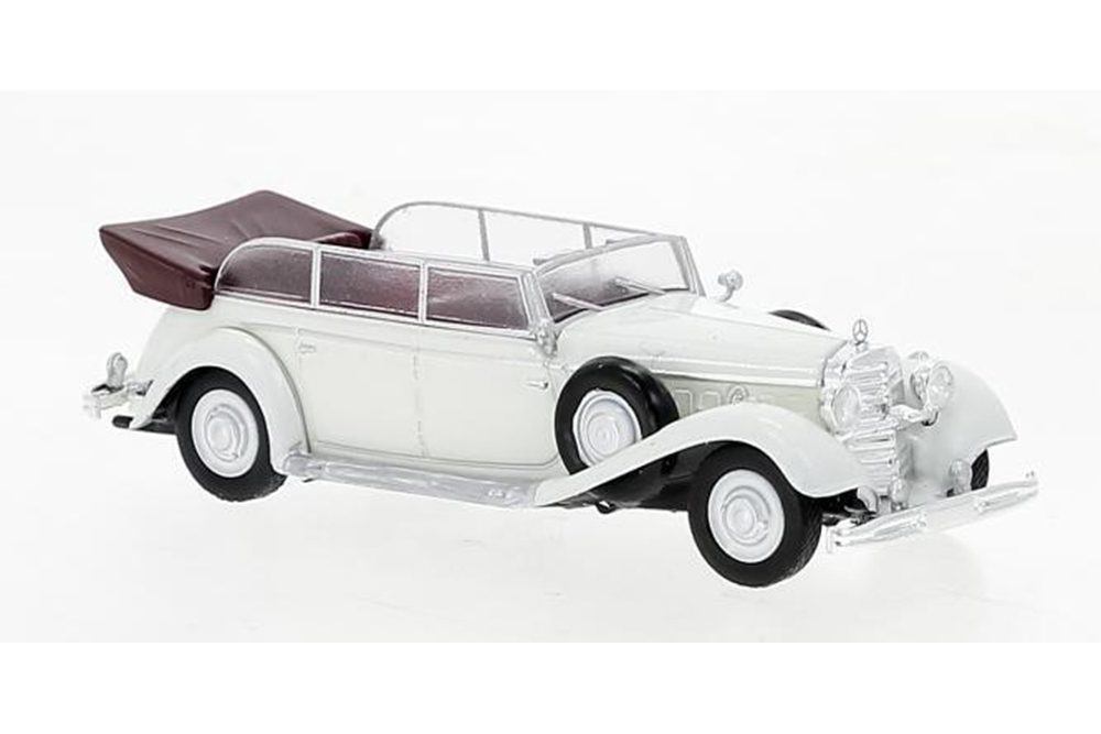 MERCEDES-BENZ 770K CONVERTIBLE W150 1938 БЕЛЫЙ (ДЛИНА МОДЕЛИ 3-5 СМ)