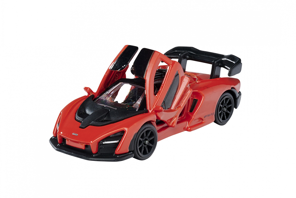 MCLAREN SENNA YEAR 2018 ORANGE (ДЛИНА МОДЕЛИ 6-10 СМ)