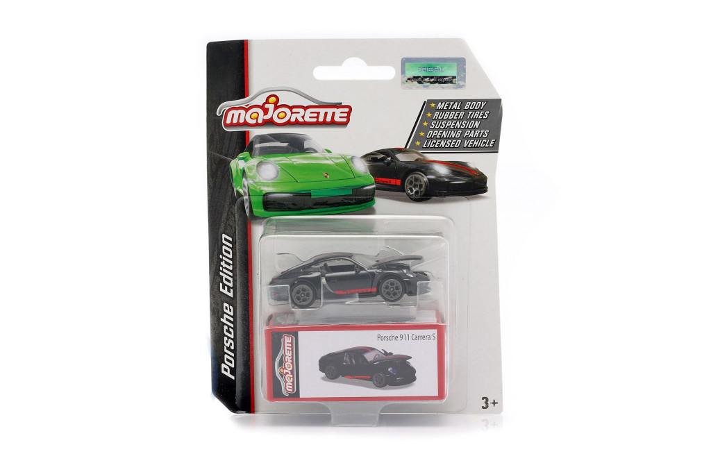 PORSCHE 911 CARRERA S COUPE 2020 BLACK/RED (ДЛИНА МОДЕЛИ 6-10 СМ)