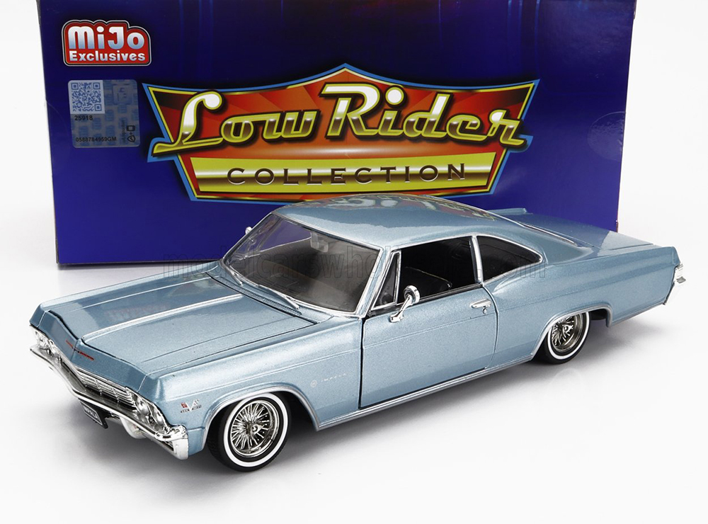 CHEVROLET IMPALA SS 396 COUPE LOW RIDER 1965, LIGHT BLUE MET