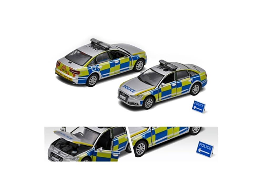 AUDI A6 ENGLAND POLICE CAR *PSNI POLICE*,  GREY/BLUE/GREEN (ДЛИНА МОДЕЛИ 6-10 СМ)