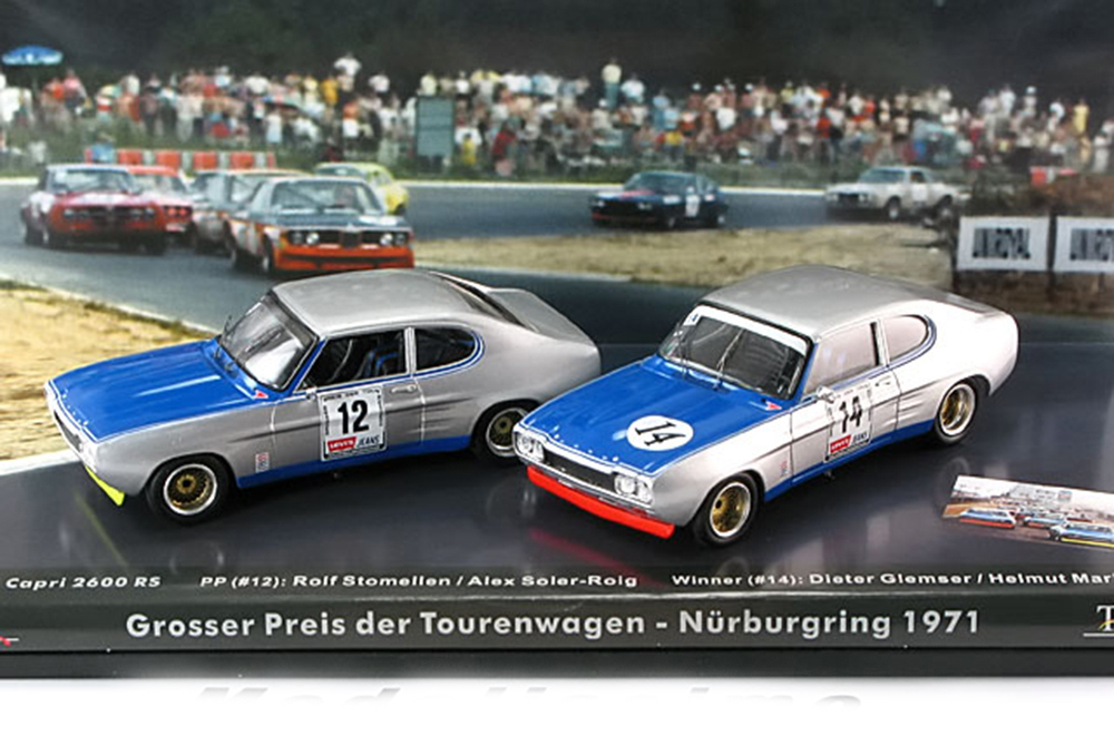FORD CAPRI 2600 RS DOPPELSET NO 12 14 NUERBURGRING 1970
