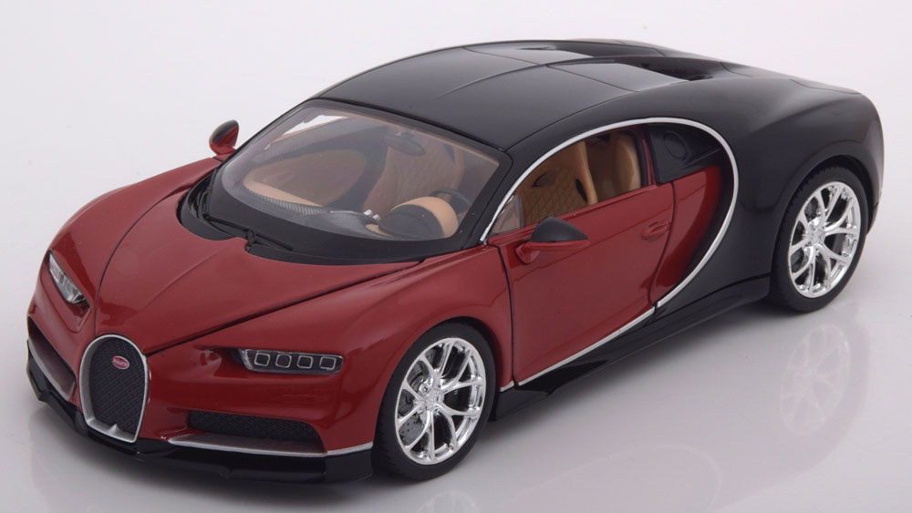 BUGATTI CHIRON 2017 RED BLACK