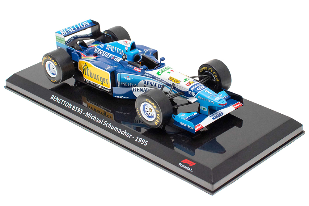 BENETTON B195 #1 "MILD SEVEN BENETTON RENAULT TEAM" MICHAEL SCHUMACHER ПОБЕДИТЕЛЬ MONACO GP ЧЕМПИОН МИРА 1995