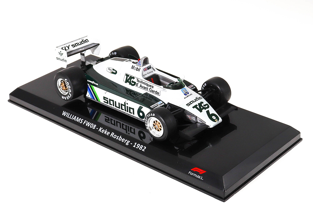WILLIAMS FORD FW08 #6 "TAG WILLIAMS RACNG TEAM" KEKE ROSBERG ЧЕМПИОН МИРА 1982