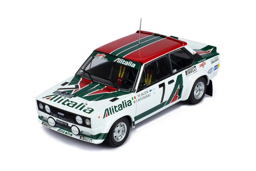 FIAT 131 ABARTH #7 ALITALIA ALEN/KIVIMAKI 2 МЕСТО RALLY ACROPOLIS ЧЕМПИОН МИРА 1978