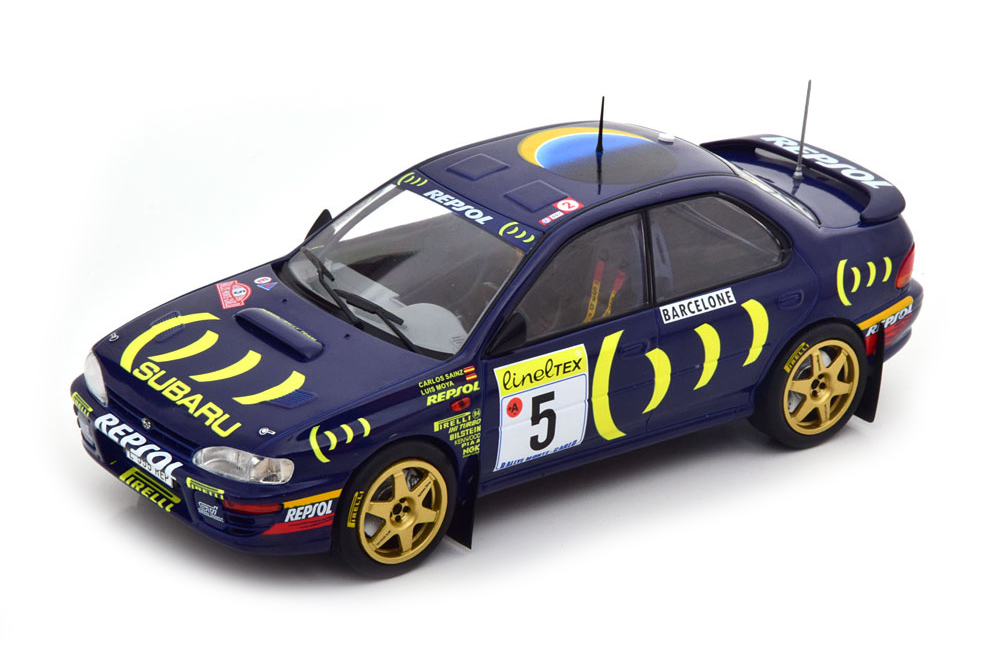SUBARU IMPREZA 555 #5 555 SUBARU WRT SAINZ/MOYA ПОБЕДИТЕЛЬ RALLY MONTE-CARLO 1995