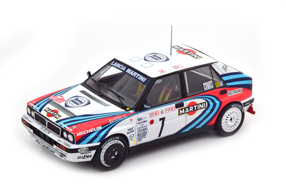 LANCIA DELTA INTEGRALE 16V #7 MARTINI AURIOL/OCCELLI ПОБЕДИТЕЛЬ RALLY MONTE-CARLO 1990