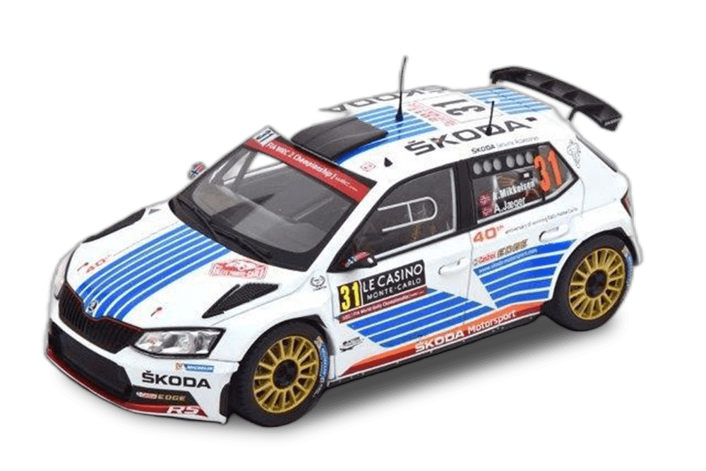 SKODA FABIA R5 #31 SKODA MOTORSPORT MIKKELSEN/JAEGER 7 МЕСТО RALLY MONTE CARLO 2017