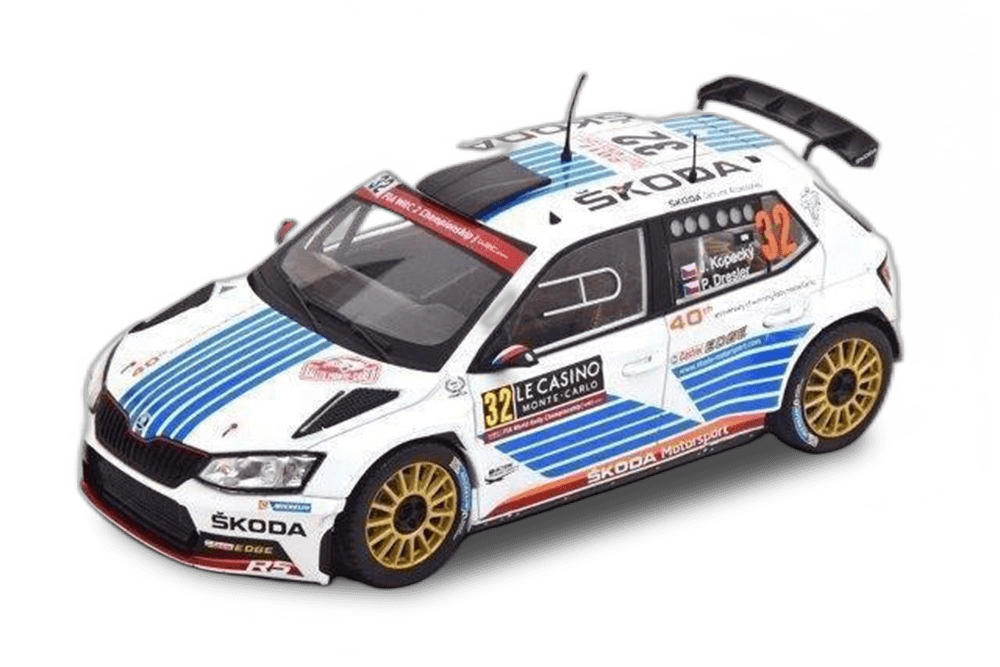 SKODA FABIA R5 #32 SKODA MOTORSPORT KOPECKY/DRESLER 8 МЕСТО RALLY MONTE CARLO 2017
