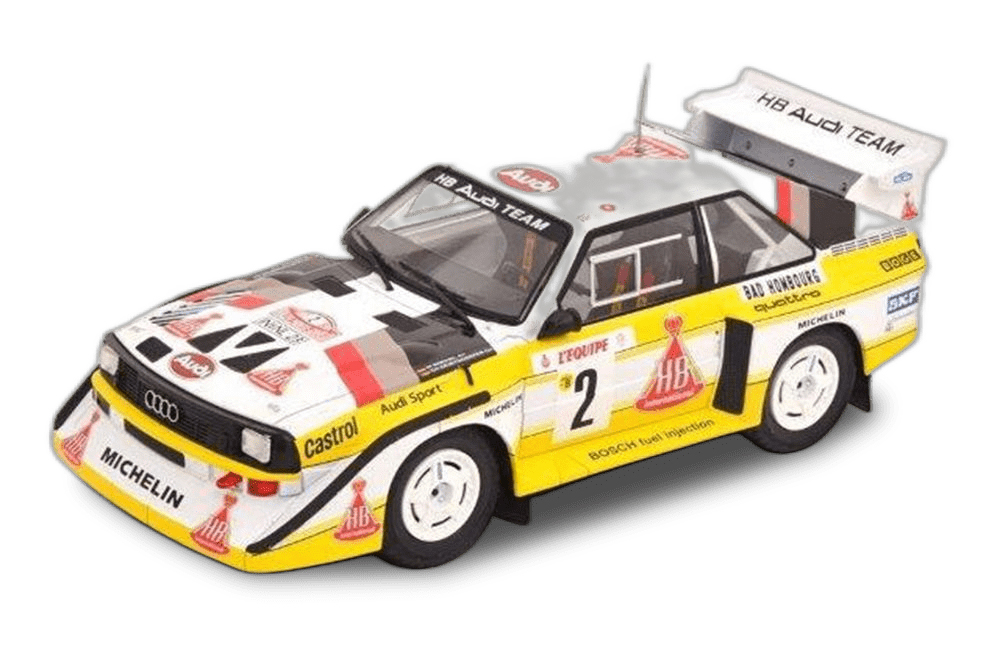 AUDI SPORT QUATTRO S1 E2 #2 HB AUDI SPORT TEAM ROEHRL/GEISTDOERFER 4 МЕСТО RALLY MONTE CARLO 1986