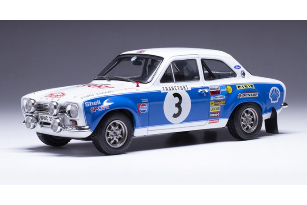 FORD ESCORT MK I RS 1600 #3 "FORD MOTOR CO.LTD" MAKINEN/LIDDON 11 МЕСТО RALLY MONTE CARLO (С ЛЮСТРОЙ) 1973