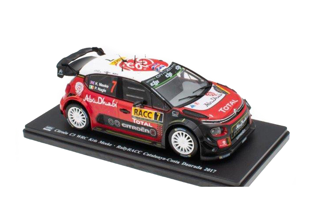 CITROEN C3 WRC #7 "CITROËN TOTAL ABU DHABI WRT" KRIS MEEKE WINNER RALLY CATALUNYA 2017
