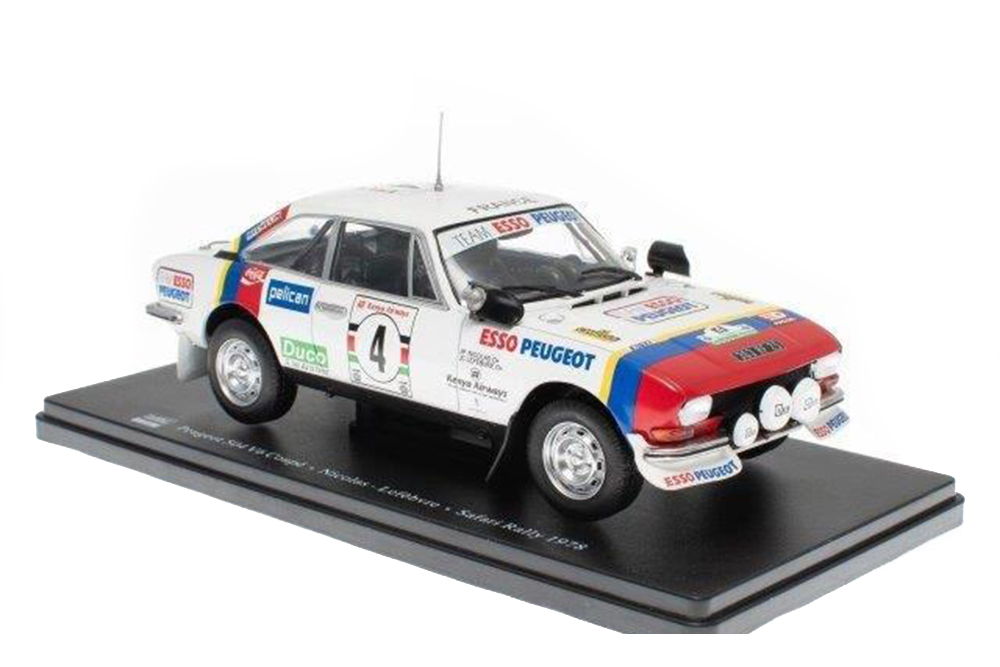 PEUGEOT 504 COUPE V6 #4 NICOLAS/LEFEBVRE WINNER SAFARI RALLY 1978