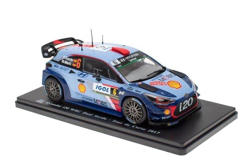 HYUNDAI I20 WRC #6 HYUNDAI MOTORSPORT SORDO/DEL BARIO 3 МЕСТО TOUR DE CORSE 2017