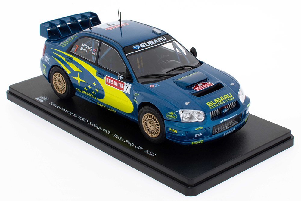 SUBARU IMPREZA S9 WRC #7 "555 SUBARU WRT" SOLBERG/MILLS WINNER RALLY WALES ЧЕМПИОН МИРА 2003
