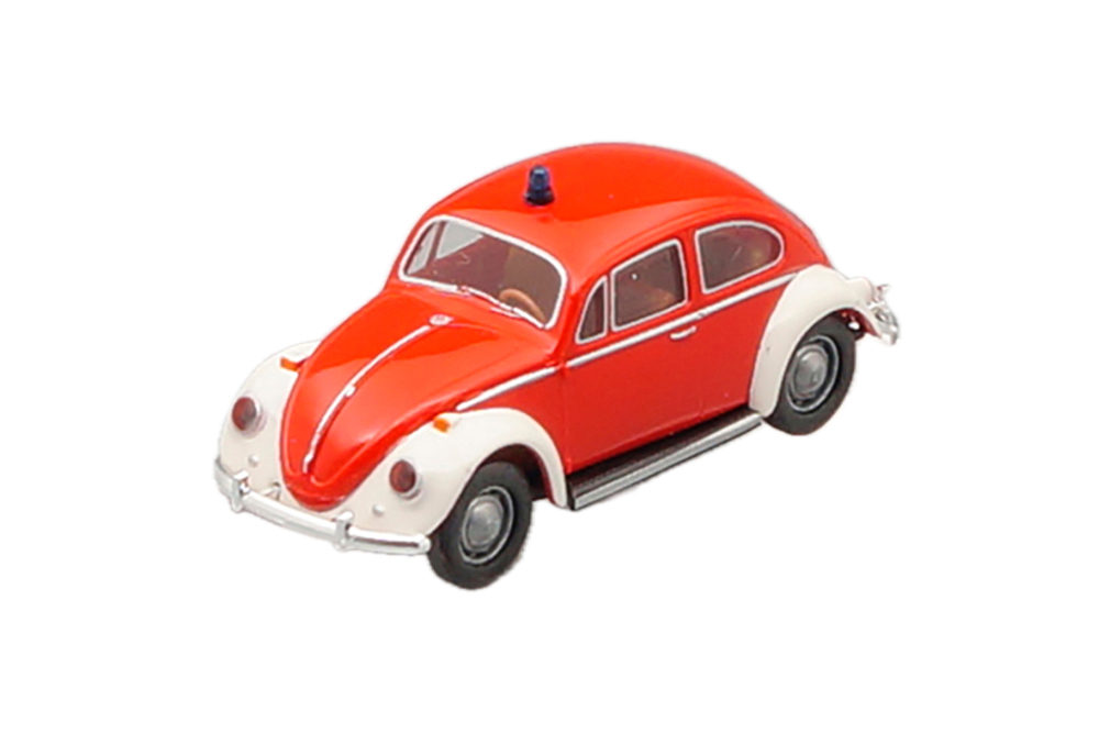 VW VOLKSWAGEN KAFER 1200 "FEUERWEHR", RED / WHITE (ДЛИНА МОДЕЛИ 3-5 СМ)