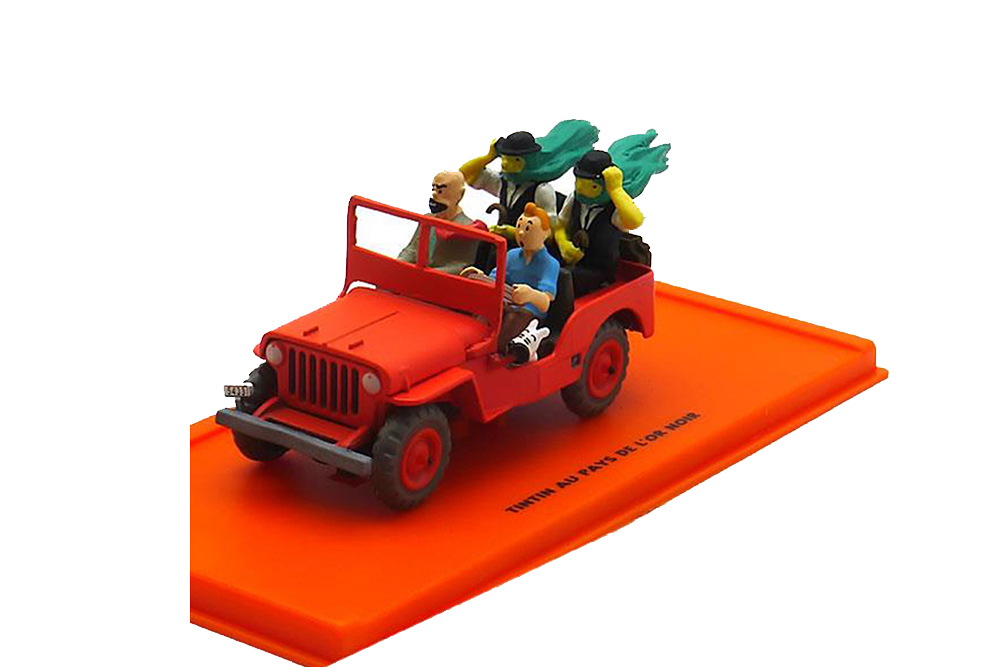 WILLYS JEEP TINTIN AU PAYS DE L OR NOIR 1943 RED